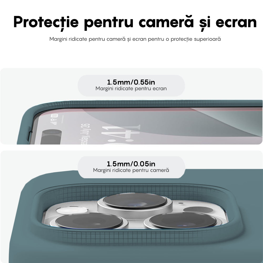 Husa Soft Silicone - iPhone 16 Pro Max - Midnight Blue