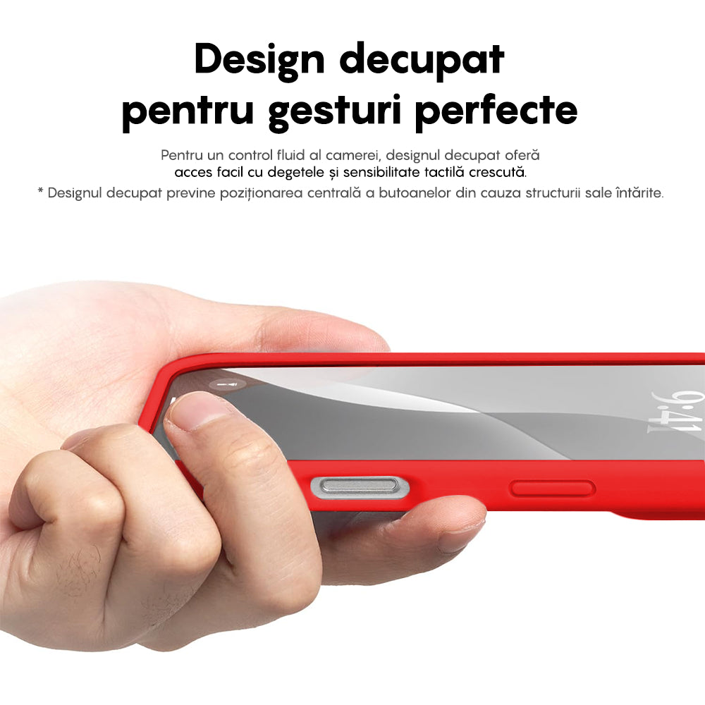 Husa Soft Silicone - iPhone 16 Pro Max - Rosu
