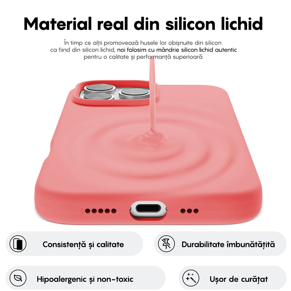 Husa Soft Silicone - iPhone 16 Pro Max - Roz