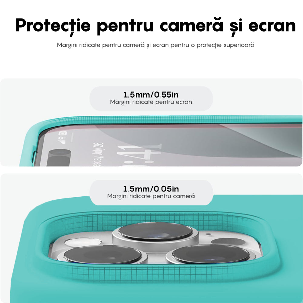 Husa Soft Silicone - iPhone 16 Pro Max - Turcoaz