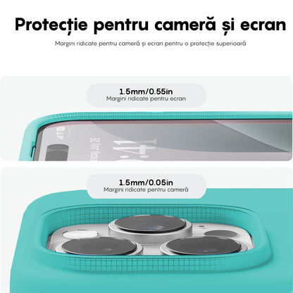 Husa Soft Silicone - iPhone 16 Pro Max - Turcoaz
