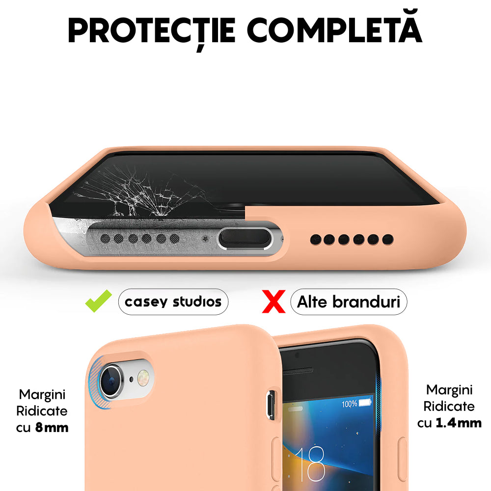 Husa Soft Silicone - iPhone 7/8/SE2 - Pink Sand