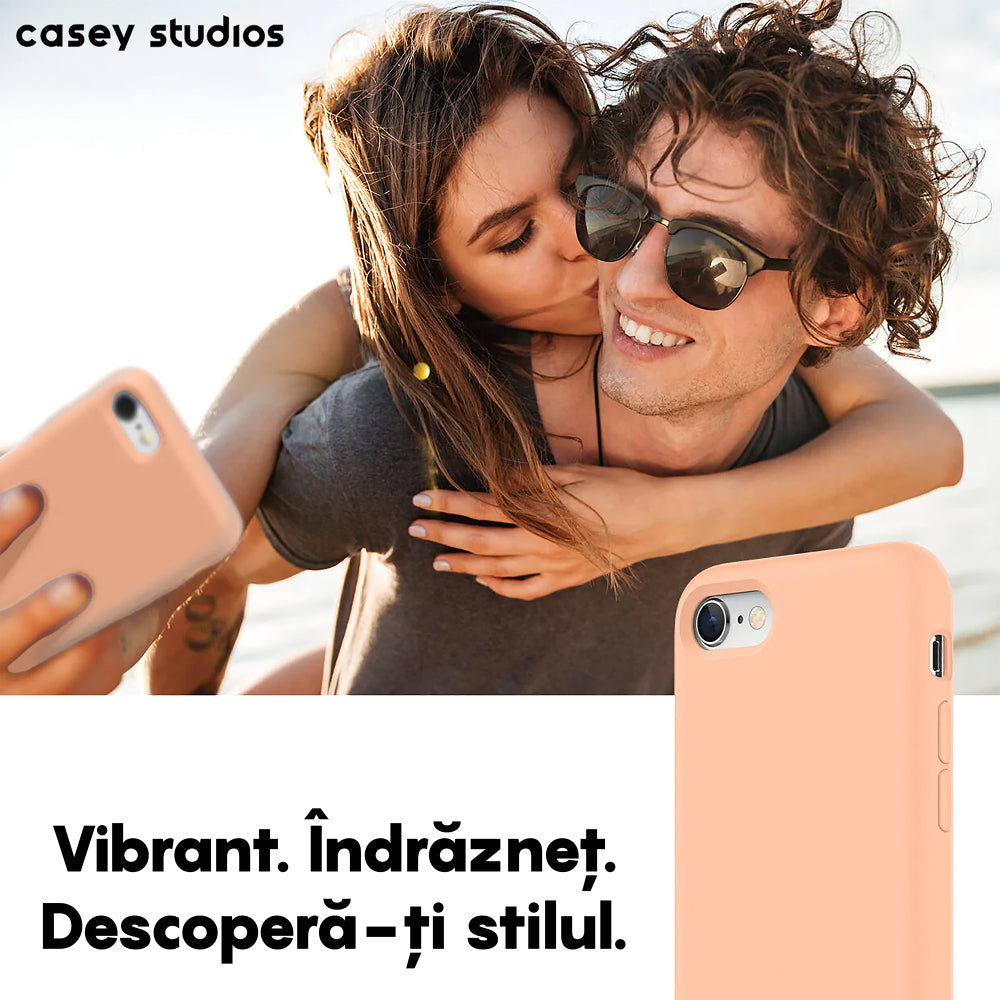 Husa Soft Silicone - iPhone 7/8/SE2 - Pink Sand