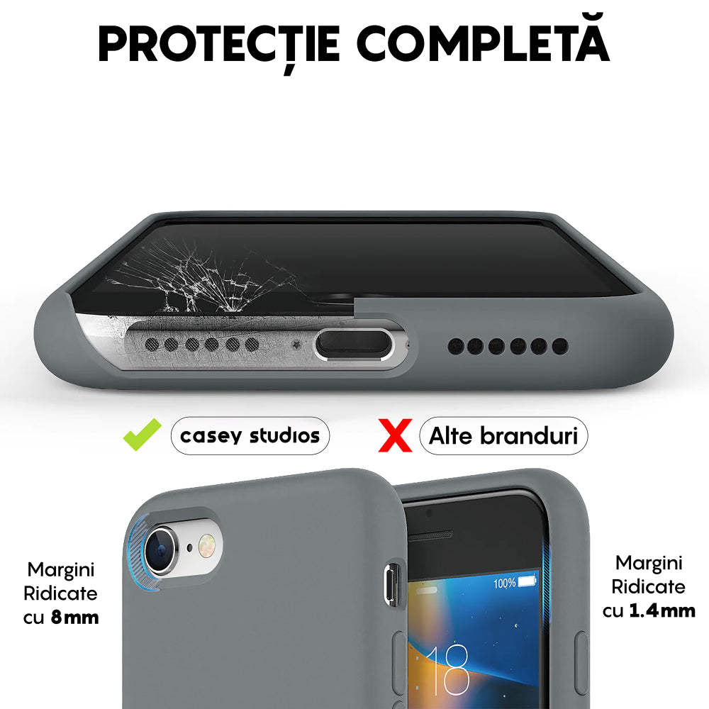 Husa Soft Silicone - iPhone 7/8/SE2 - Dark Gray