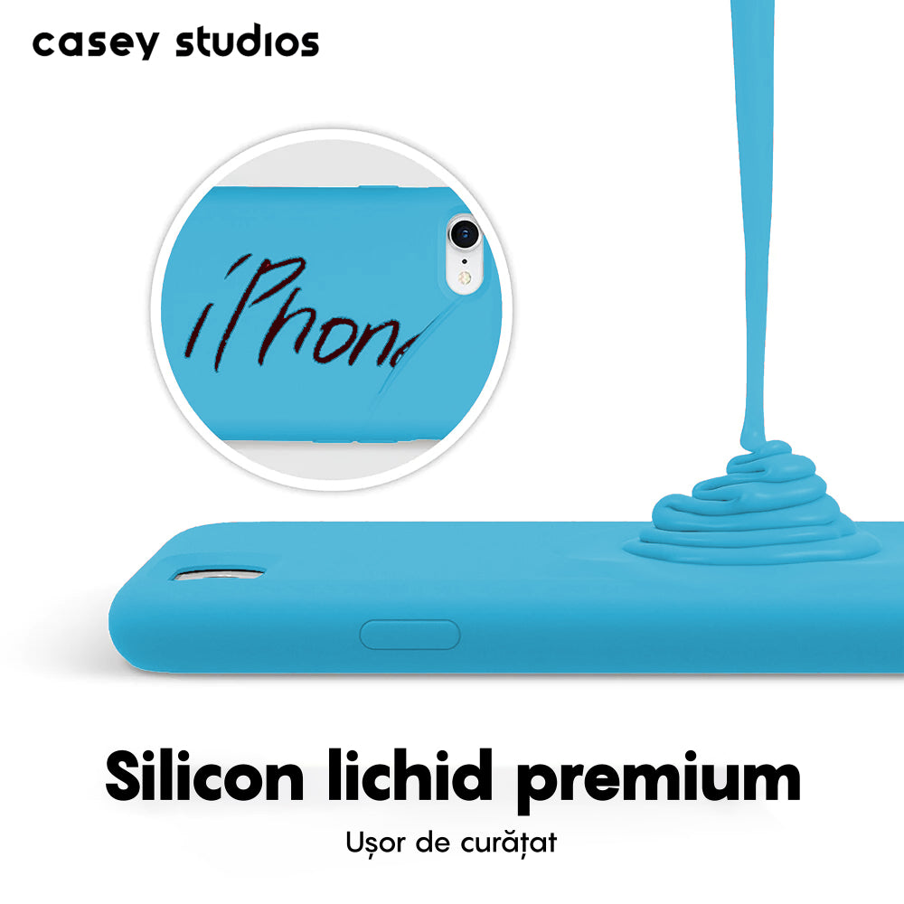 Husa Soft Silicone - iPhone 7/8/SE2 - Cadet Blue
