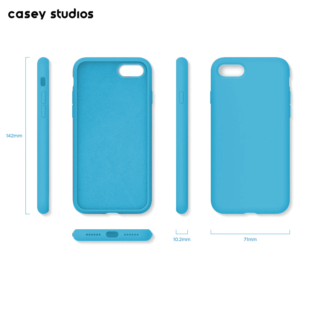 Husa Soft Silicone - iPhone 7/8/SE2 - Cadet Blue
