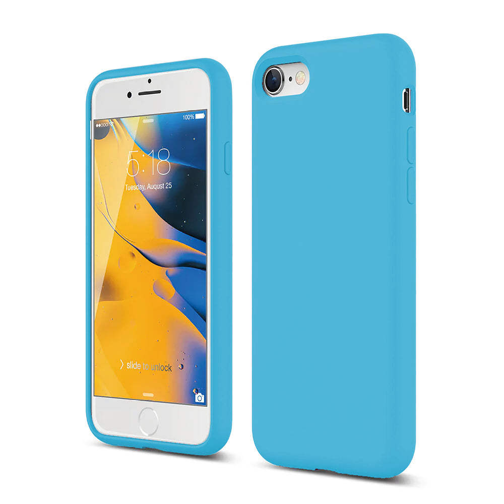 Husa Soft Silicone - iPhone 7/8/SE2 - Cadet Blue