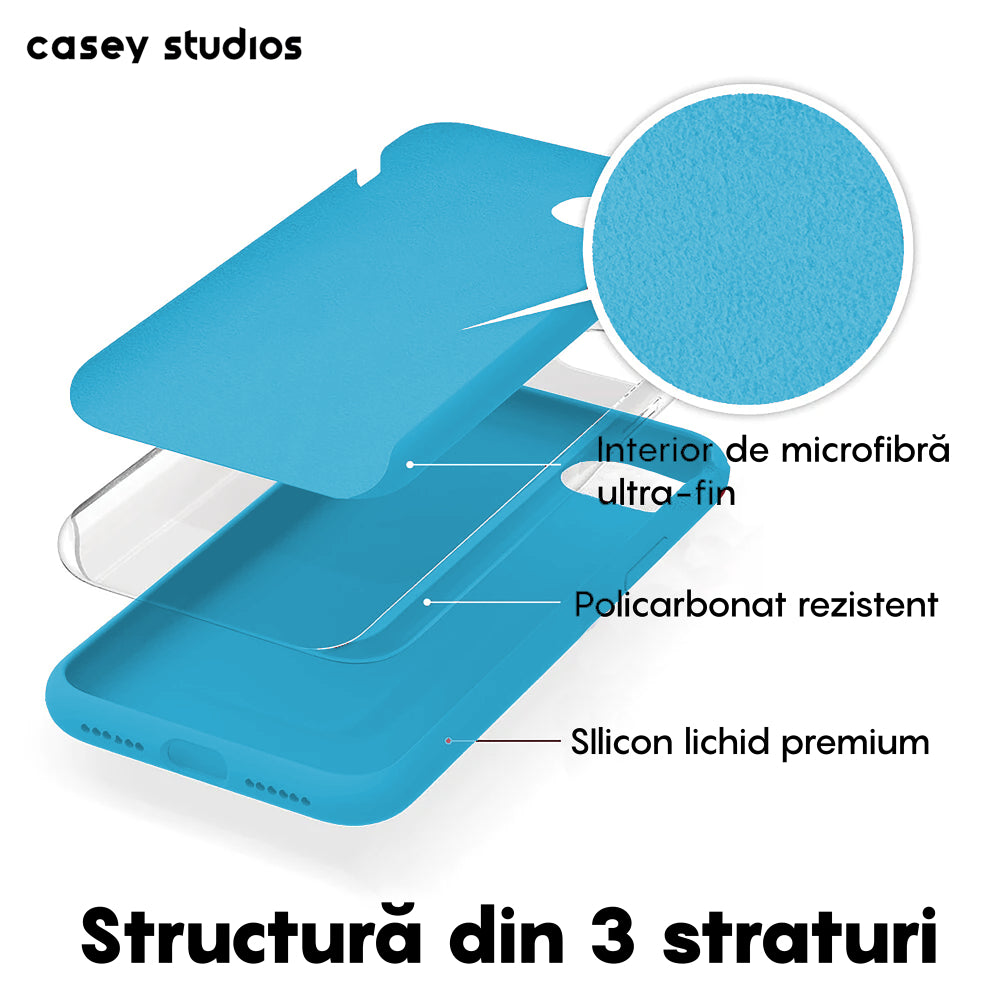 Husa Soft Silicone - iPhone 7/8/SE2 - Cadet Blue