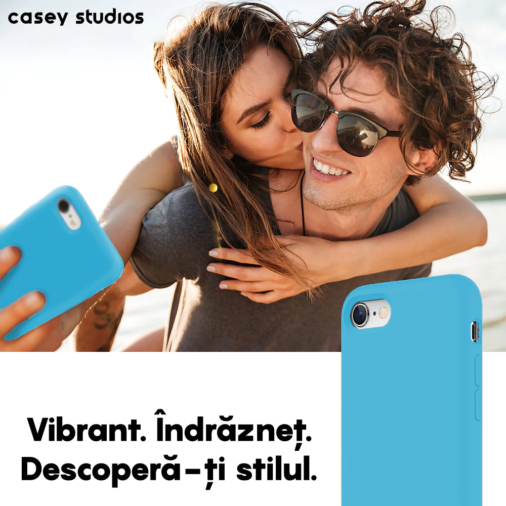 Husa Soft Silicone - iPhone 7/8/SE2 - Cadet Blue