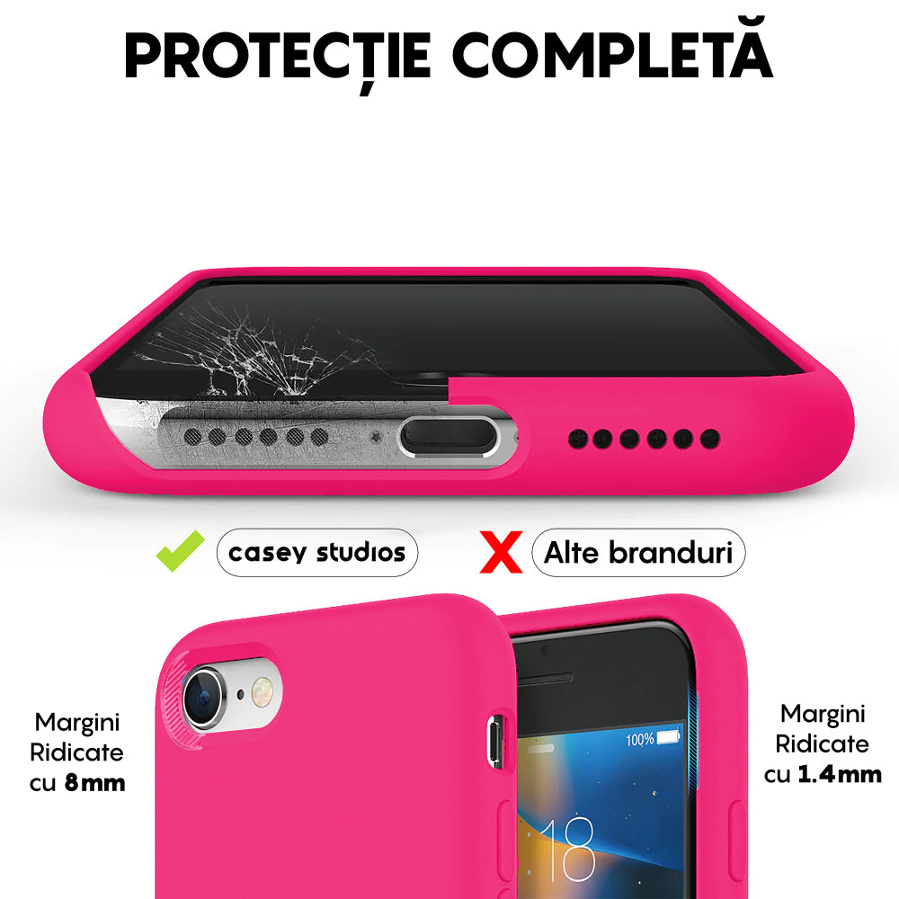 Husa Soft Silicone - iPhone 7/8/SE2 - Fuchsia