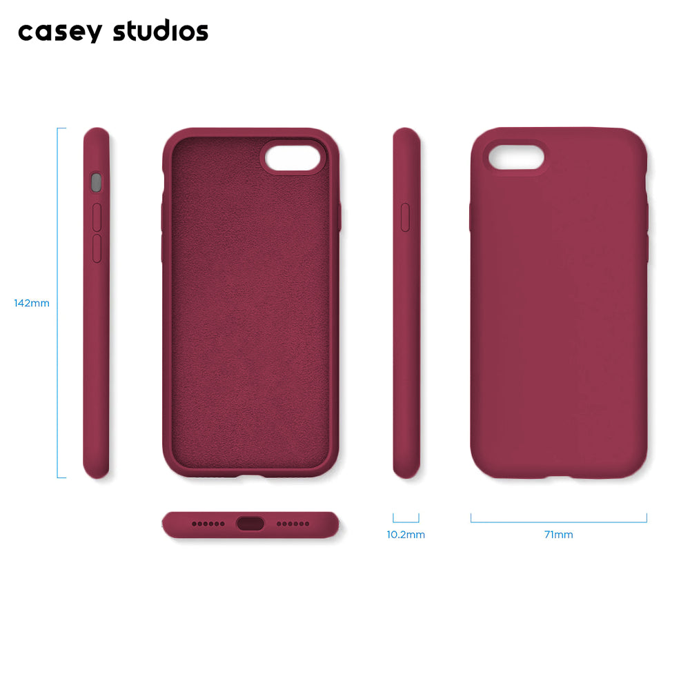 Husa Soft Silicone - iPhone 7/8/SE2 - Burgundy