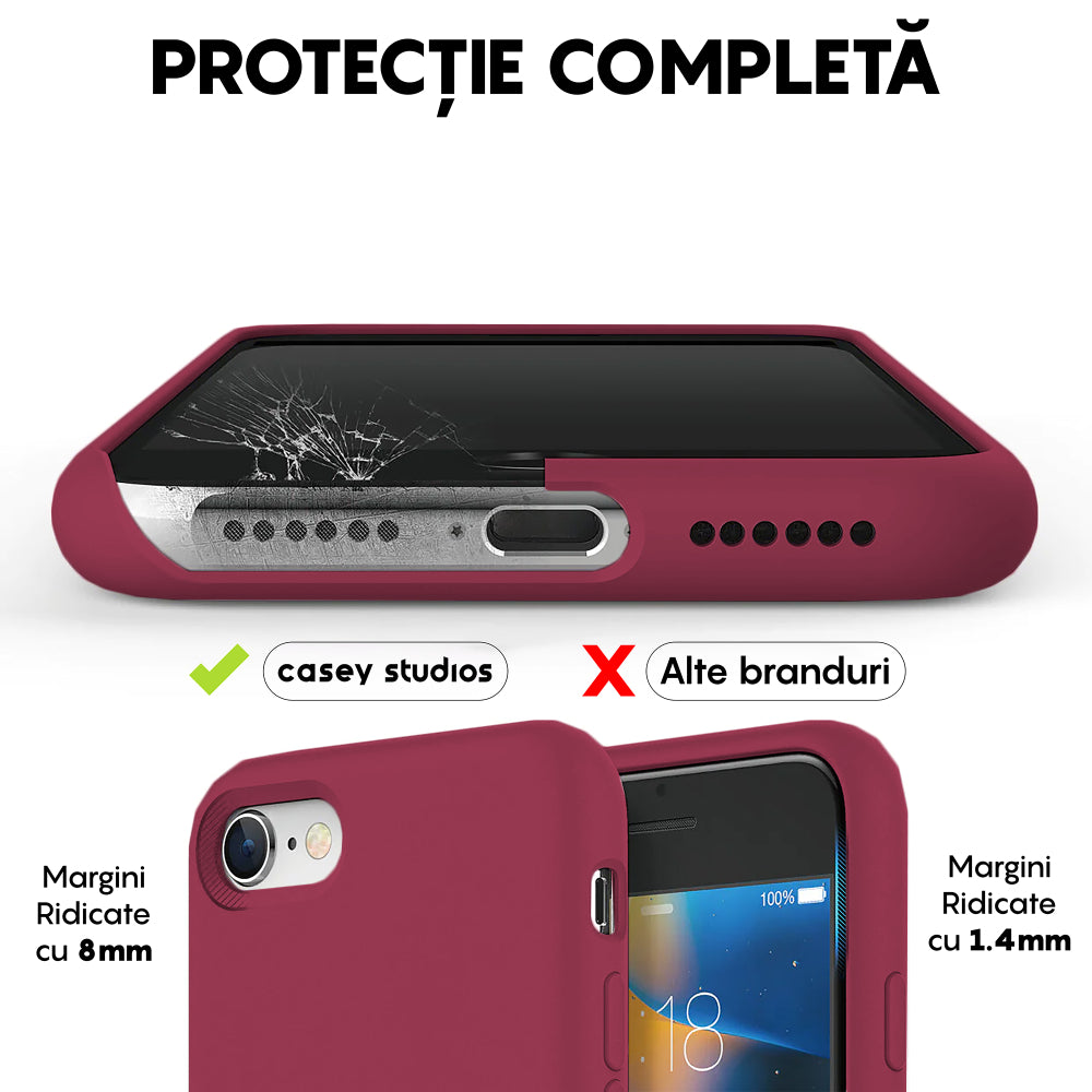 Husa Soft Silicone - iPhone 7/8/SE2 - Burgundy
