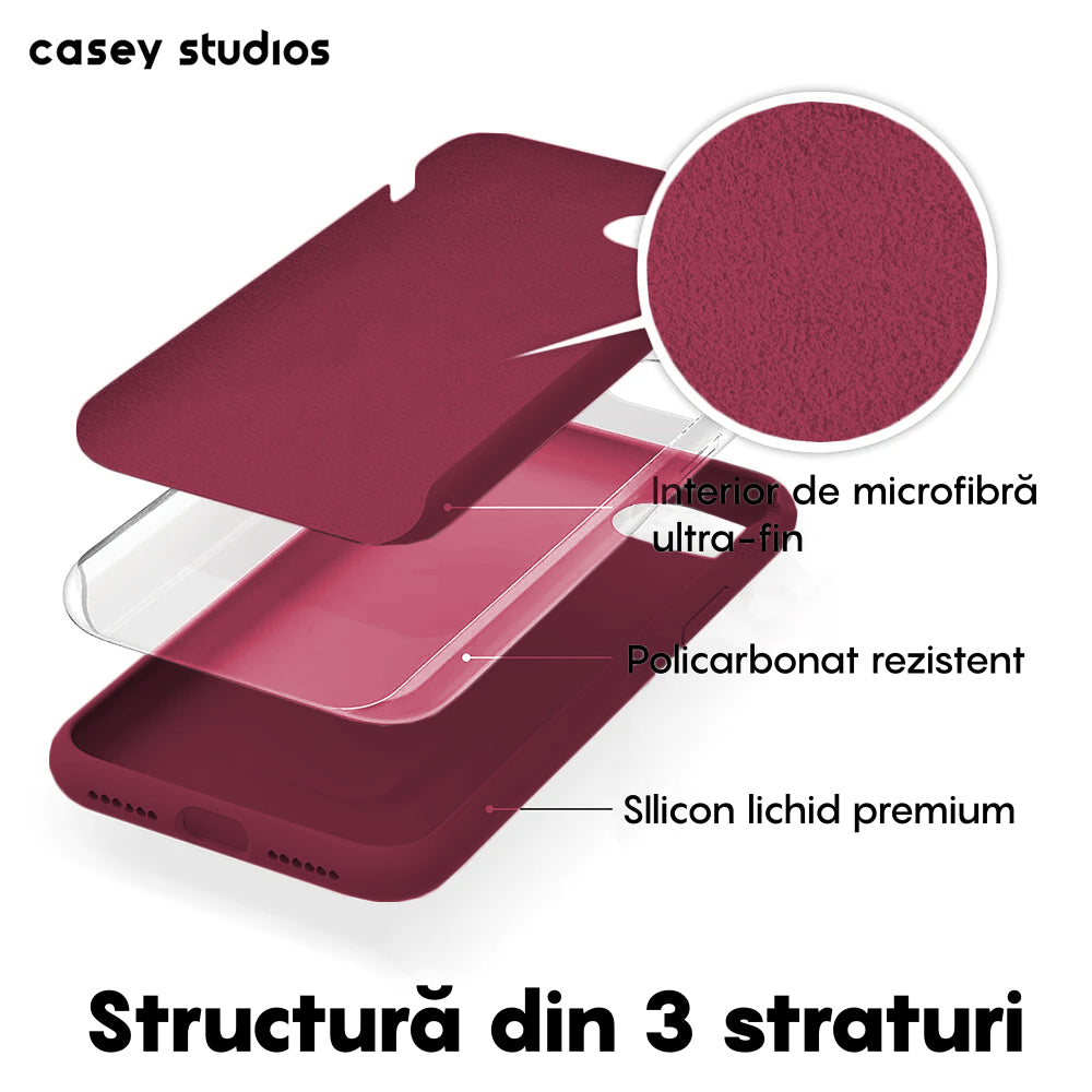 Husa Soft Silicone - iPhone 7/8/SE2 - Burgundy