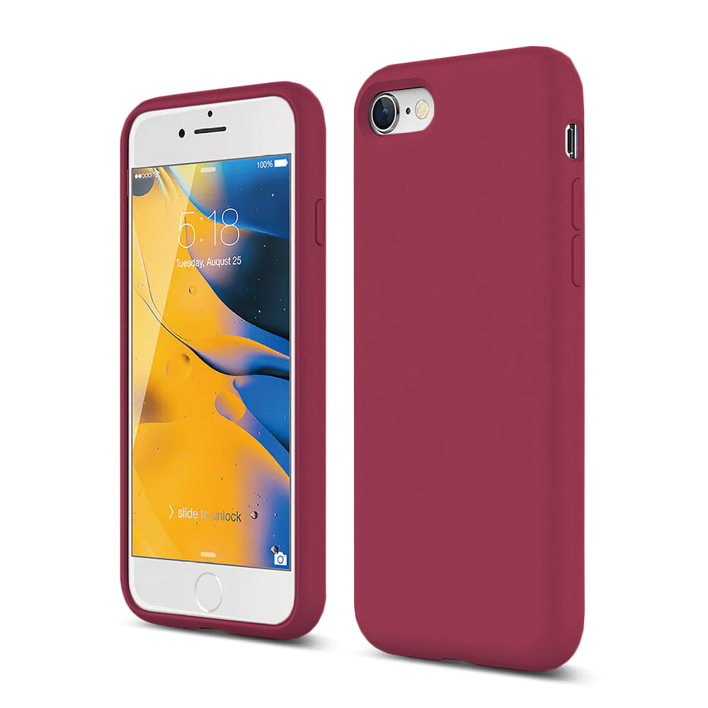 Husa Soft Silicone - iPhone 7/8/SE2 - Burgundy