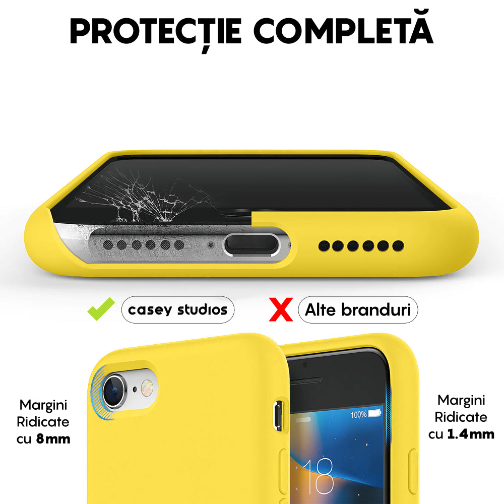 Husa Soft Silicone - iPhone 7/8/SE2 - Yellow