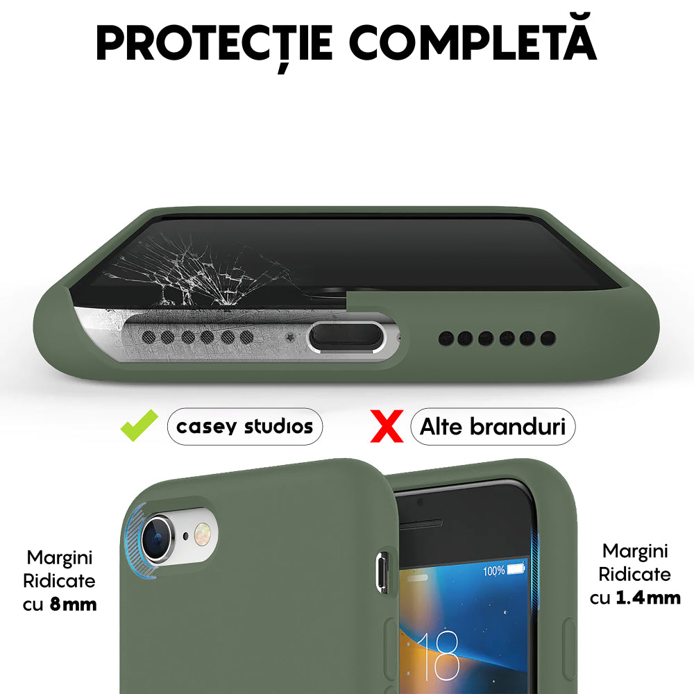Husa Soft Silicone - iPhone 7/8/SE2 - Webster Green