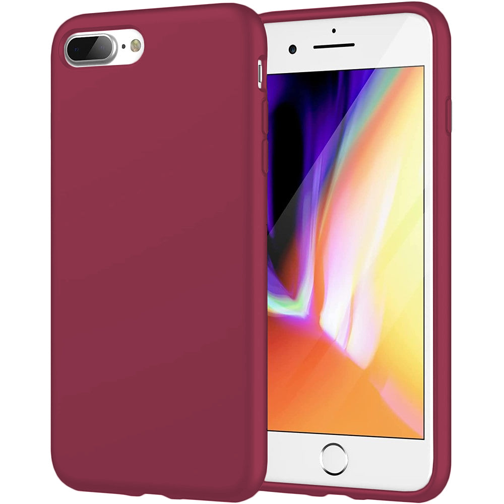 Husa Soft Silicone - iPhone 7 Plus/8 Plus - Burgundy