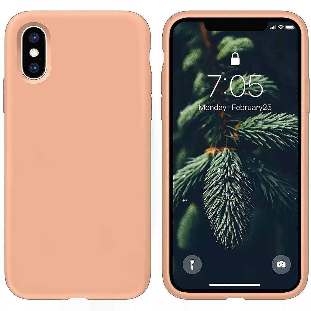 Husa Soft Silicone - iPhone X/XS - Pink Sand