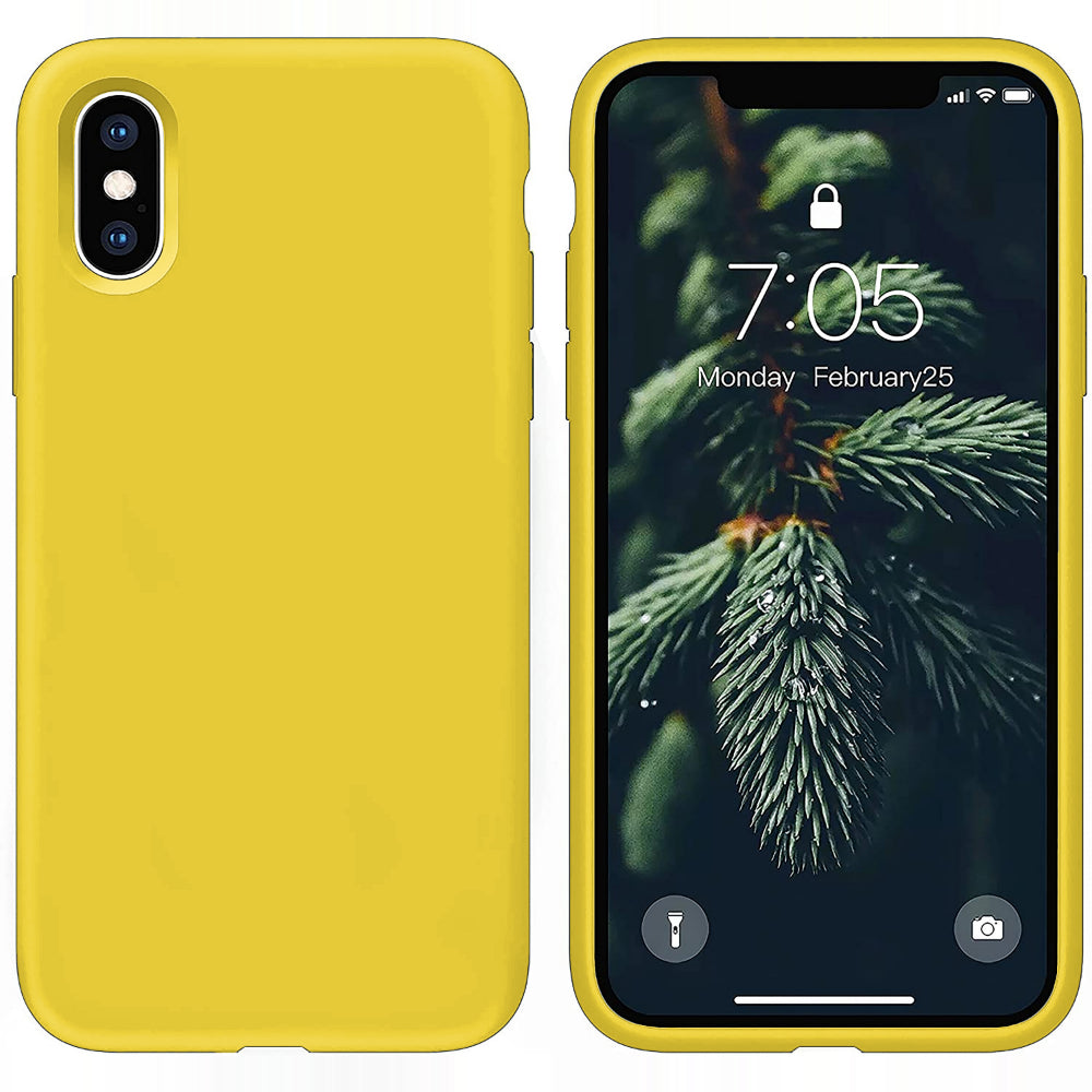 Husa Soft Silicone - iPhone X/XS - Yellow