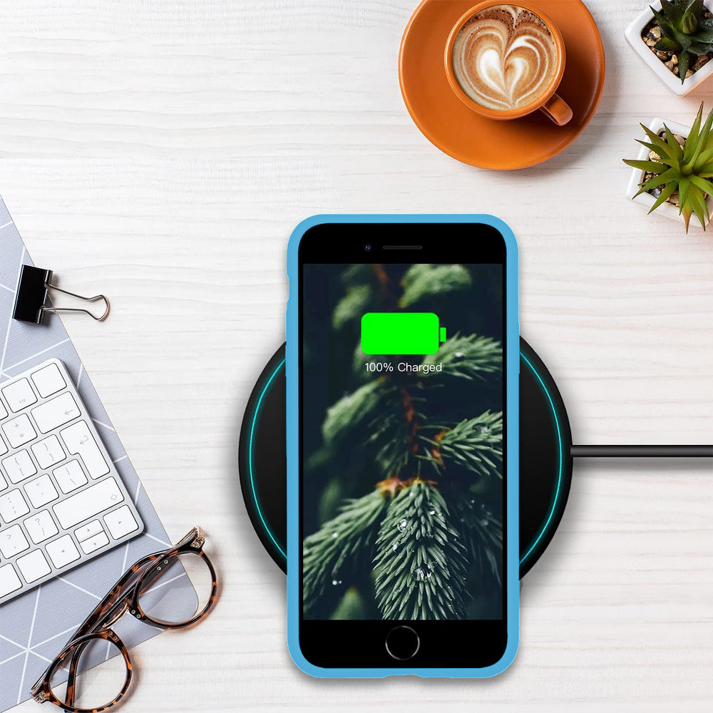 Husa Soft Silicone - iPhone X/XS - Cadet Blue