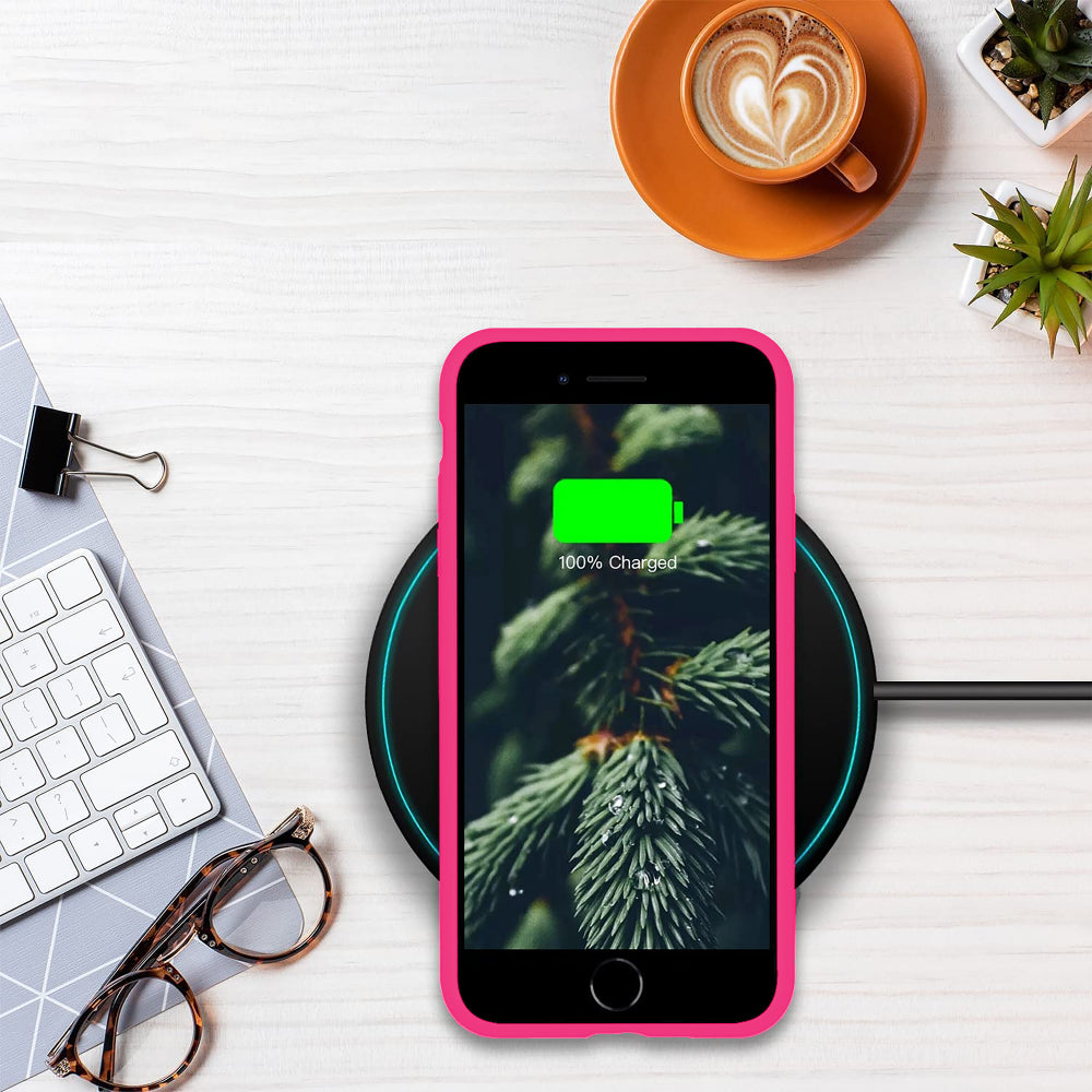 Husa Soft Silicone - iPhone X/XS - Fuchsia