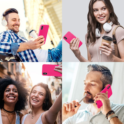 Husa Soft Silicone - iPhone X/XS - Fuchsia