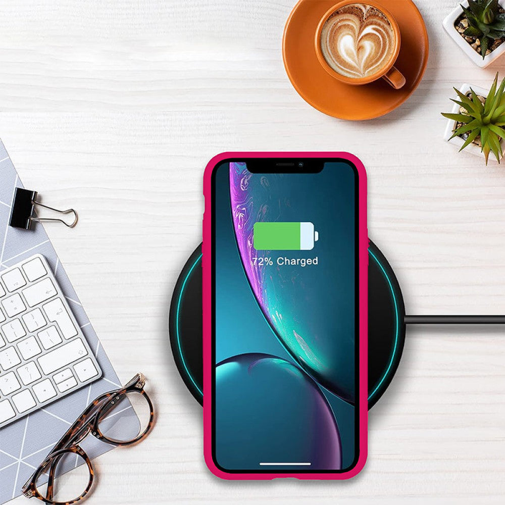 Husa Soft Silicone - iPhone XS Max - Fuchsia