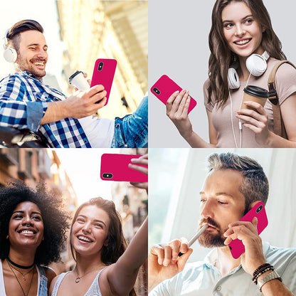 Husa Soft Silicone - iPhone XS Max - Fuchsia