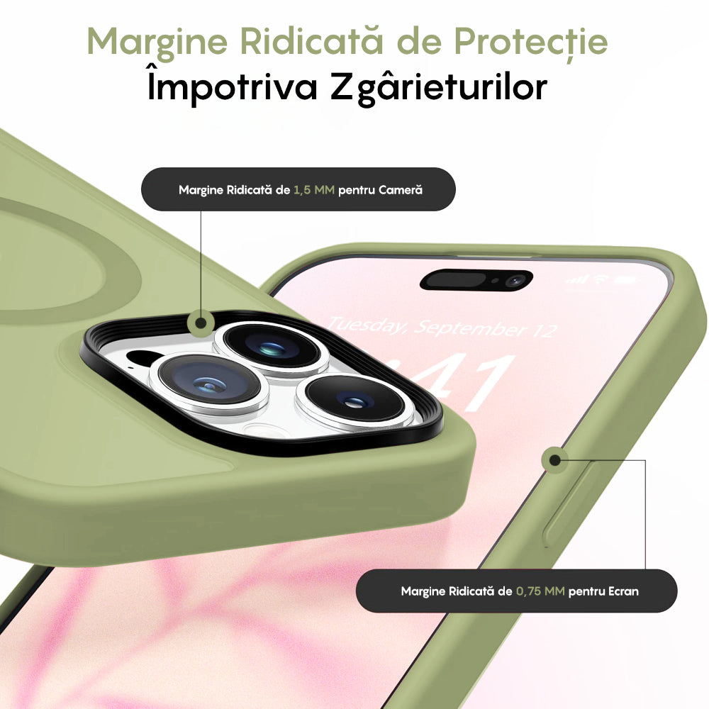 Husa MagSafe - iPhone 12/12 Pro - Verde Deschis