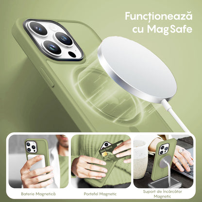 Husa MagSafe - iPhone 12/12 Pro - Verde Deschis