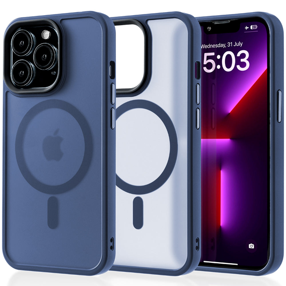 Husa MagSafe - iPhone 13 Pro - Gentleman Blue