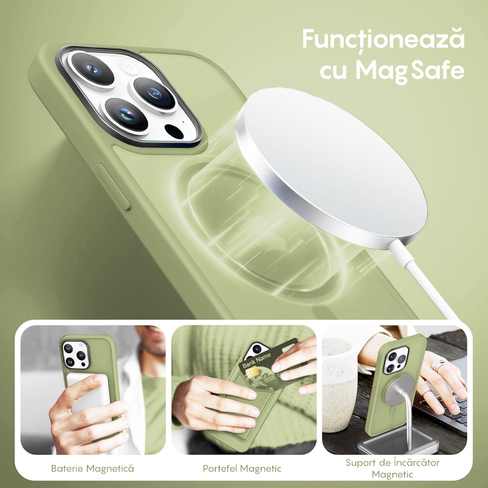 Husa MagSafe - iPhone 13 Pro Max - Verde Deschis