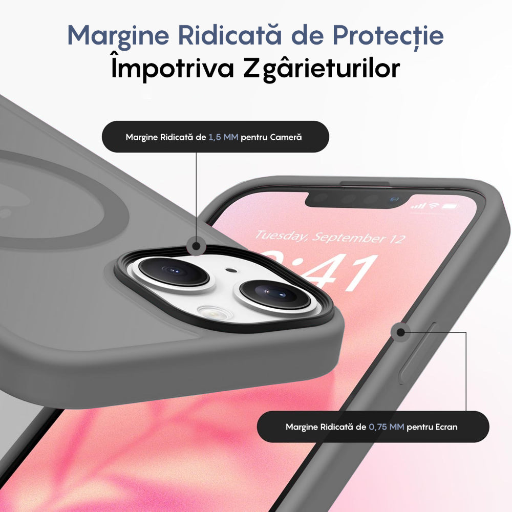 Husa MagSafe - iPhone 14 - Light Grey