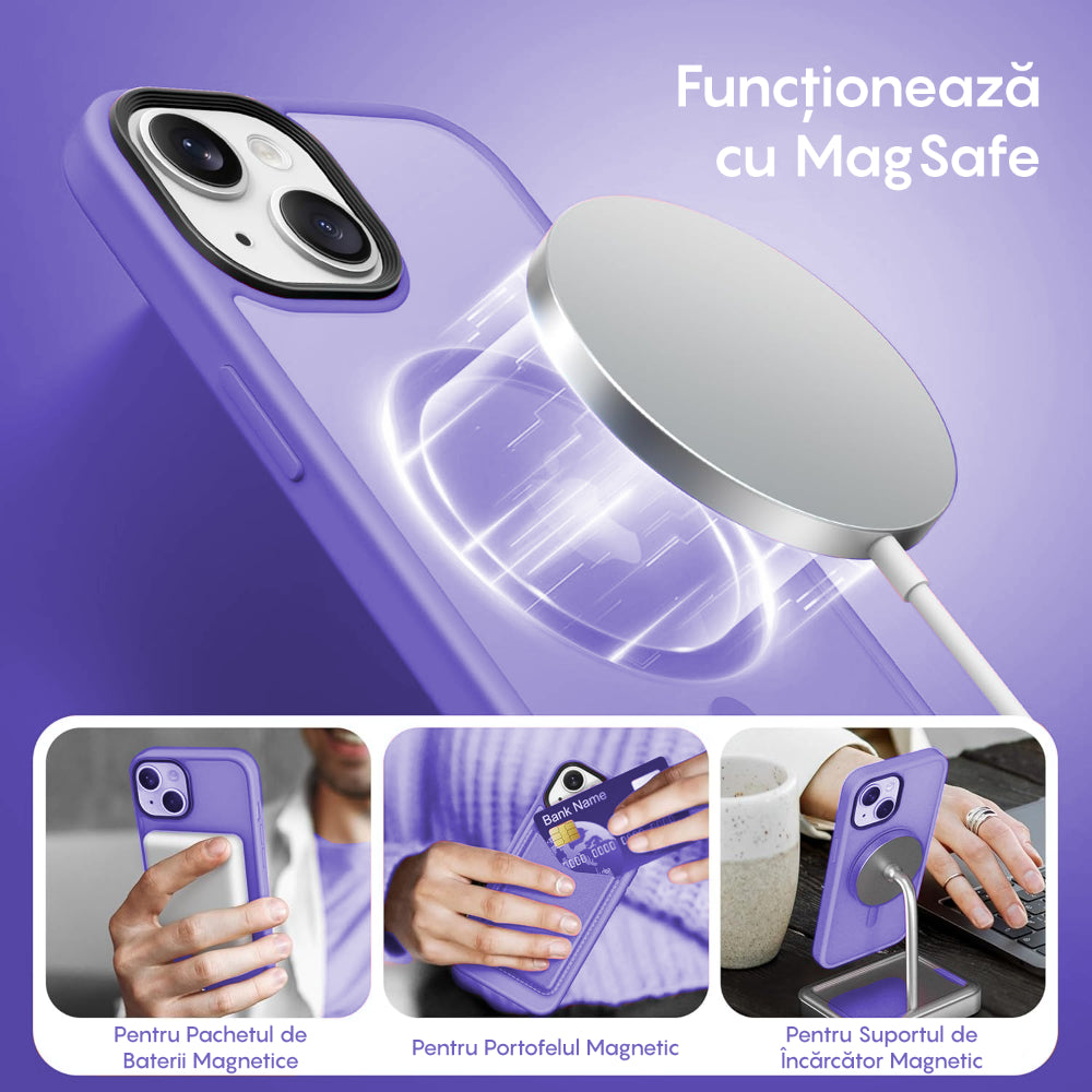 Husa MagSafe - iPhone 15 - Light Purple
