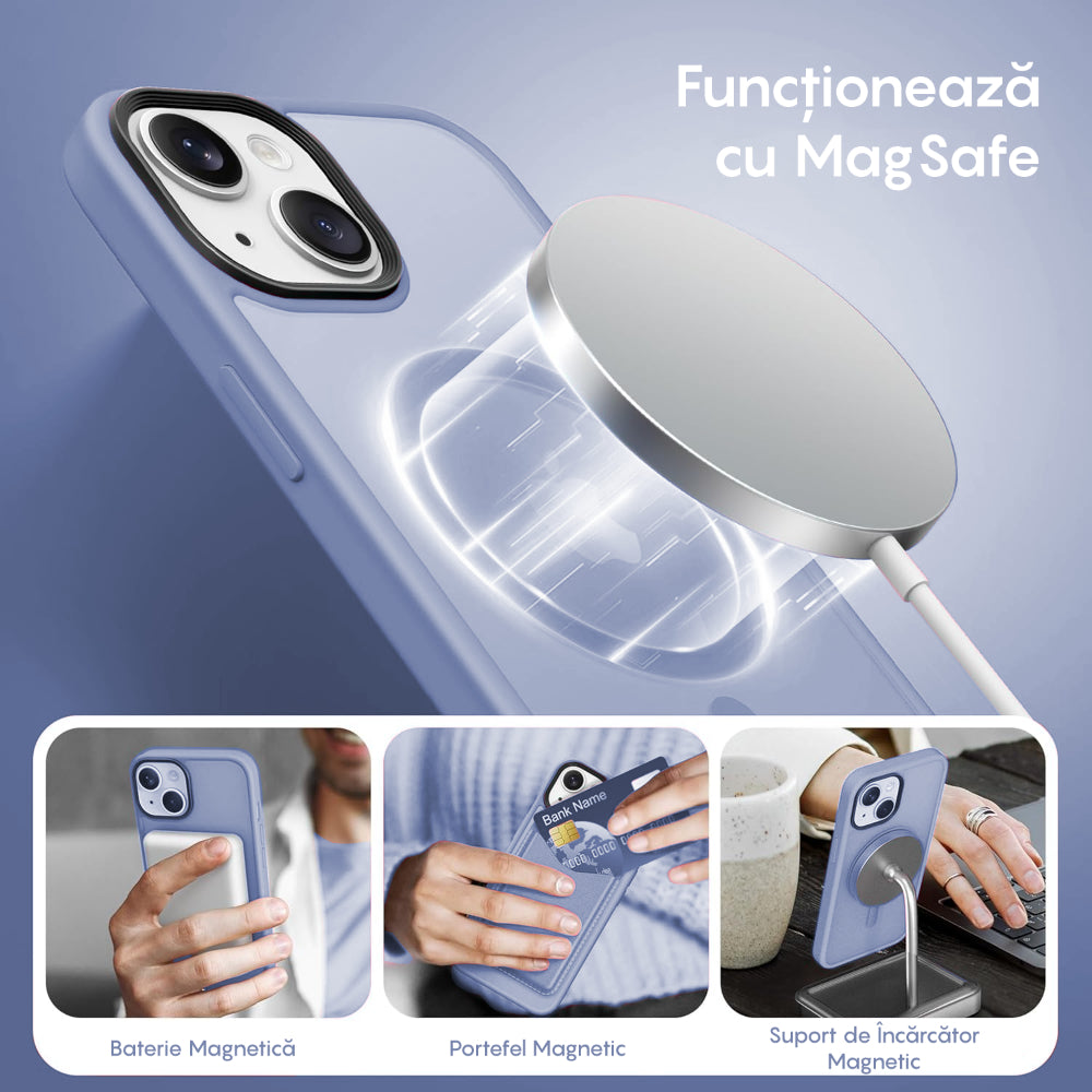 Husa MagSafe - iPhone 15 - Yuenfeng Blue