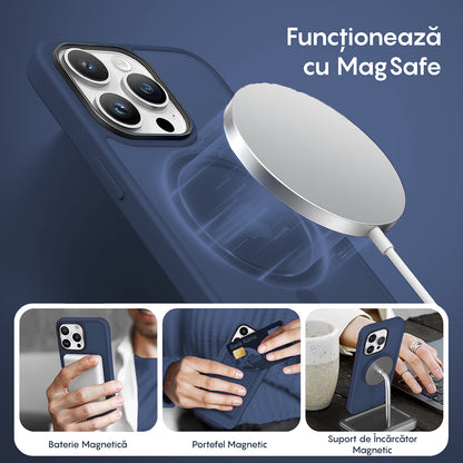 Husa MagSafe - iPhone 15 Pro - Gentleman Blue