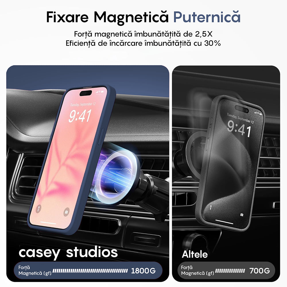 Husa MagSafe - iPhone 15 Pro - Gentleman Blue