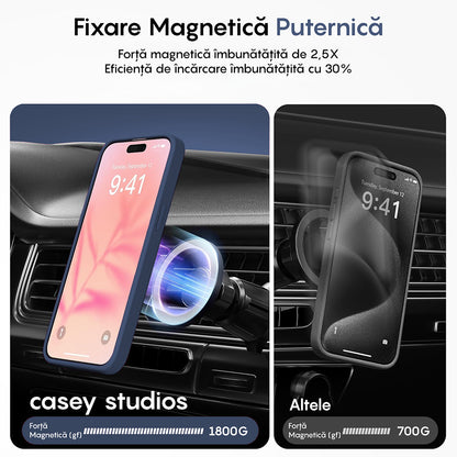 Husa MagSafe - iPhone 15 Pro - Gentleman Blue