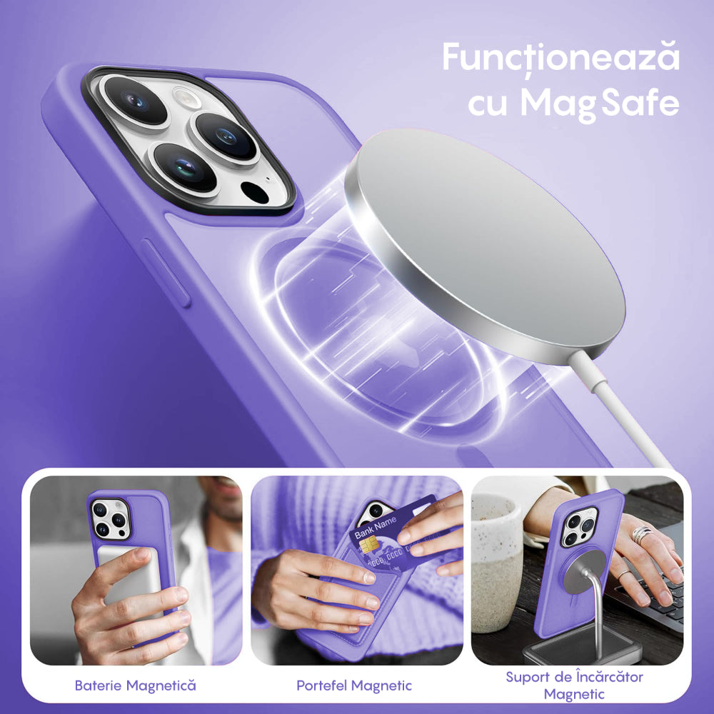 Husa MagSafe - iPhone 15 Pro - Light Purple