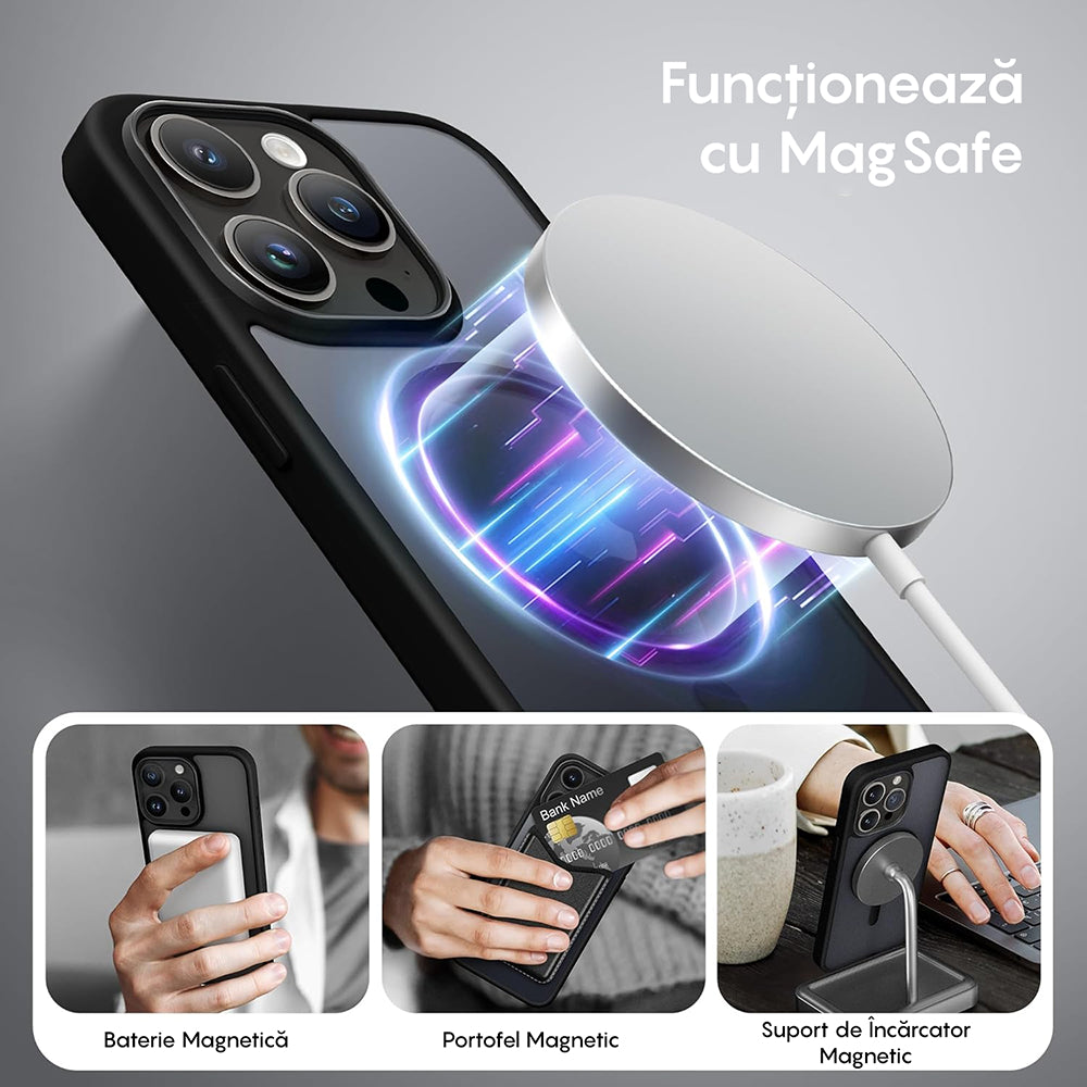 Husa MagSafe - iPhone 15 Pro - Black