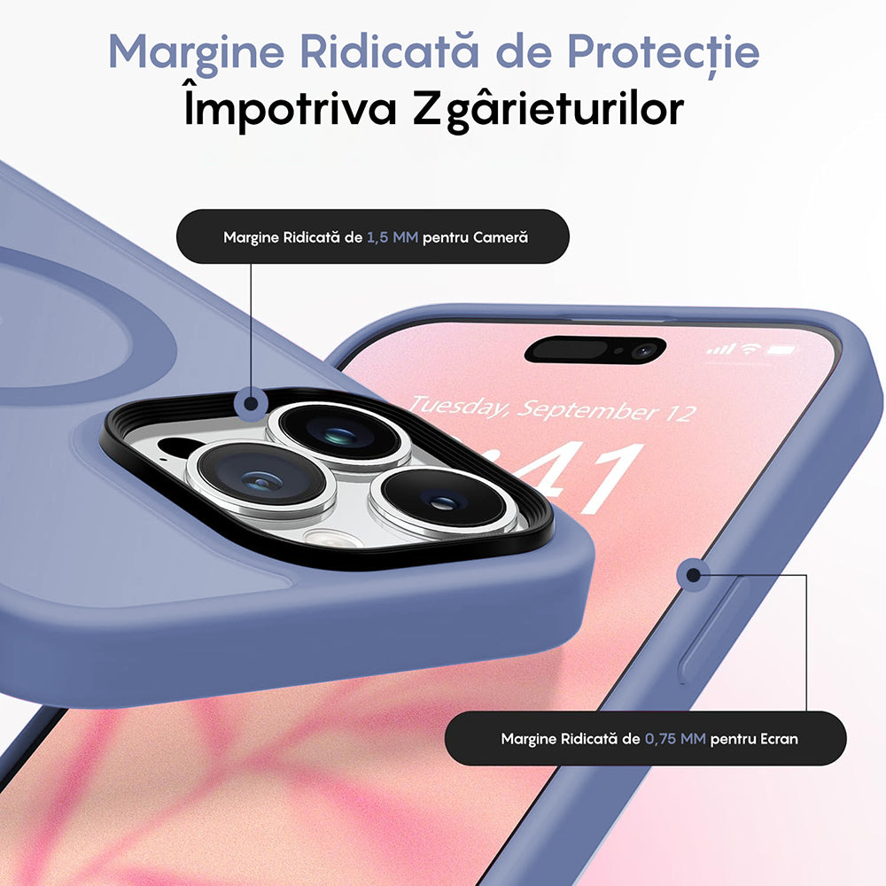 Husa MagSafe - iPhone 15 Pro - Yuenfeng Blue