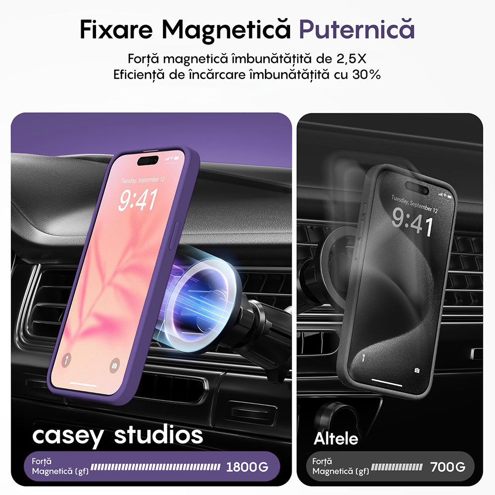 Husa MagSafe - iPhone 15 Pro - Dark Purple