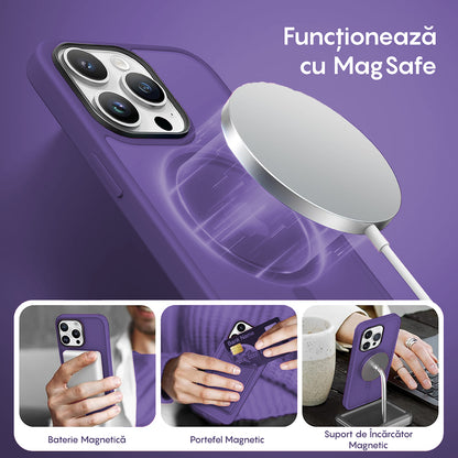 Husa MagSafe - iPhone 15 Pro - Dark Purple