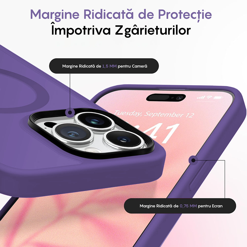 Husa MagSafe - iPhone 15 Pro - Dark Purple