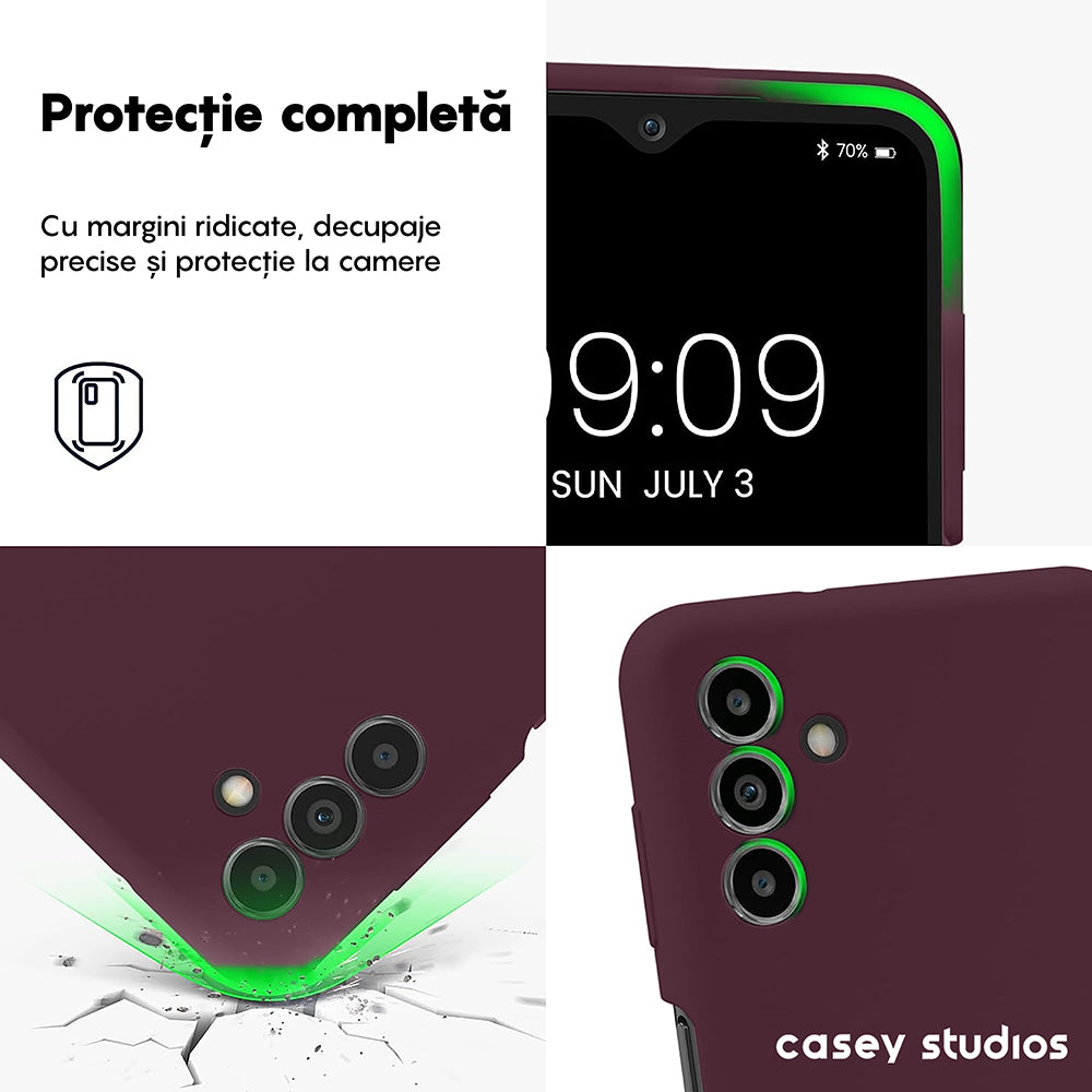 Husa Soft Silicone - Samsung Galaxy A13 5G/A04s/M13 5G - Burgundy