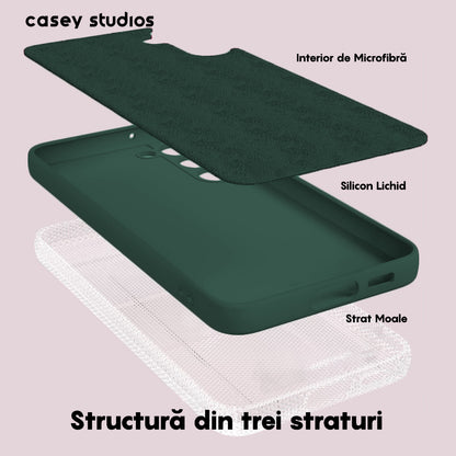 Husa Soft Silicone - Samsung Galaxy A34 - Webster Green