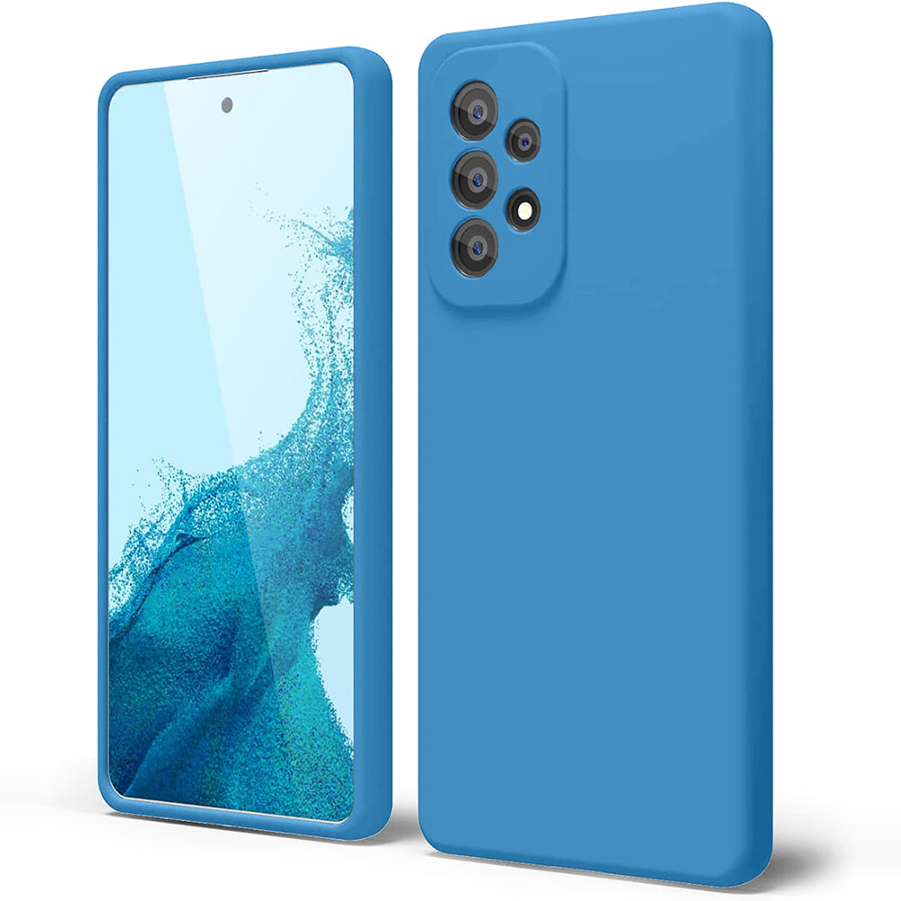 Husa Soft Silicone - Samsung Galaxy A53 - Cadet Blue