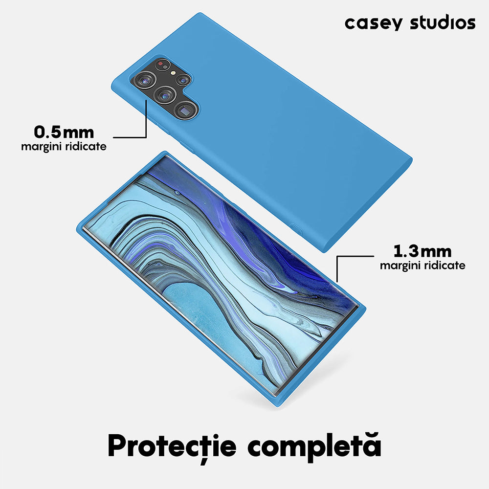 Husa Soft Silicone - Samsung Galaxy S22 Ultra - Cadet Blue