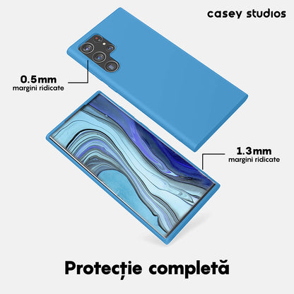 Husa Soft Silicone - Samsung Galaxy S22 Ultra - Cadet Blue
