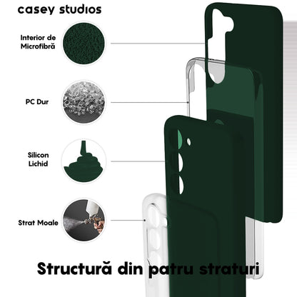 Husa Soft Silicone - Samsung Galaxy S23 Plus - Dark Marine Green